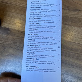 Shizen - Menu of Specialty Rolls - Sushi Bars Near Me - San Francisco, California Shizen - Menu of Specialty Rolls - Sushi Bars Near Me - San Francisco, California