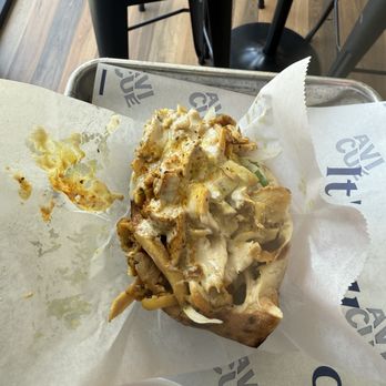 Avi Cue - Half pita chicken shawarma - Middle Eastern Near Me - Los Angeles, California