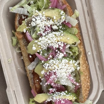 KoKyu Na'Mean - The milanesa sandwich in all its verdant green plumage. - Sandwiches Near Me - Durham, North Carolina KoKyu Na'Mean - The milanesa sandwich in all its verdant green plumage. - Sandwiches Near Me - Durham, North Carolina