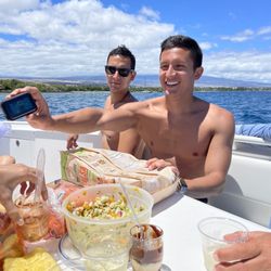 Captain Chad's Charters - Enjoying Captain Chad's homemade, freshly caught ono ceviche