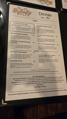 Menu photo 3 Skylarks Hidden Cafe Bellingham, WA
