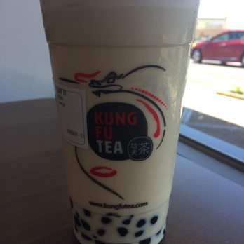 Kung Fu Tea - Oolong Milk Tea 70% sweet with light ice - very watery! - Coffee & Tea Near Me - Overland Park, Kansas Kung Fu Tea - Oolong Milk Tea 70% sweet with light ice - very watery! - Coffee & Tea Near Me - Overland Park, Kansas