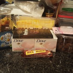 Bingo Wholesale - Today's picks, Dove soap, Turmeric, mango, chamomile tea, cocoa almonds, baklava, hair bands, chocolate bar.