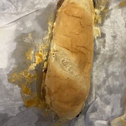 Pardon My Cheesesteak - Half of "double" Philly missing other sandwich although on the wrapper it said "2 cheesesteak." Slightly more meat, not $18.99 worth.