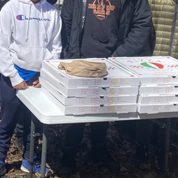 Delicious pizza delivered and donated by Addeo's Riverdale Pizzeria to Ethan A Eagle Project on April 2nd, 2022. Thank you! Delicious pizza delivered and donated by Addeo's Riverdale Pizzeria to Ethan A Eagle Project on April 2nd, 2022. Thank you!