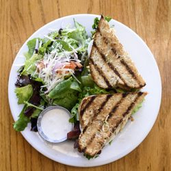 The Eating Establishment - Cobb sandwich (bleu cheese dressing on the side) with side salad & house dressing for salad