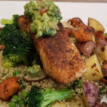 Ember & Greens - Blackened salmon - New American Near Me - Houston, Texas