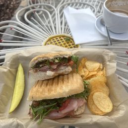 Prosciutto and mozzarella Panini Prosciutto and mozzarella Panini