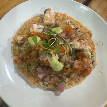 Holbox - Smoked Fish Tostada - Latin American Near Me - Los Angeles, California Holbox - Smoked Fish Tostada - Latin American Near Me - Los Angeles, California