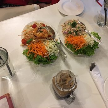 Bua Thai - Papaya salad with shrimp, and Larb Gai - Thai Near Me - Leesburg, Virginia Bua Thai - Papaya salad with shrimp, and Larb Gai - Thai Near Me - Leesburg, Virginia