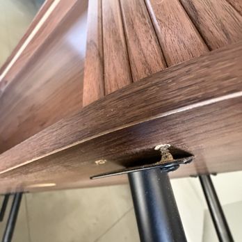 Prodigy Moving & Storage - Bent leg on tv stand with screws ripped out - Movers Near Me - Los Angeles, California Prodigy Moving & Storage - Bent leg on tv stand with screws ripped out - Movers Near Me - Los Angeles, California