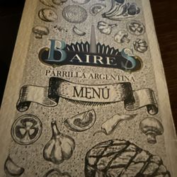 Baires - Menu