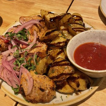 Bevri - Pork Mtsvadi (Grilled Pork) - Georgian Near Me - Los Altos, California Bevri - Pork Mtsvadi (Grilled Pork) - Georgian Near Me - Los Altos, California