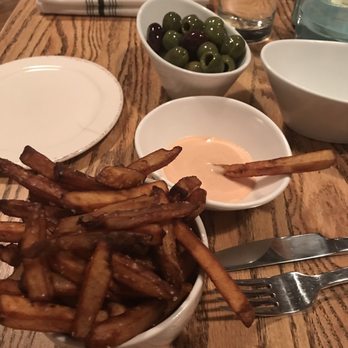 Shift Kitchen & Bar - french fries with olives - New American Near Me - Flagstaff, Arizona Shift Kitchen & Bar - french fries with olives - New American Near Me - Flagstaff, Arizona
