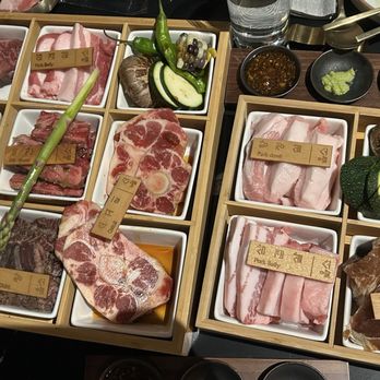 Olhso House - L:R - OLHSO Classic & OLHSO Pork Platter - Korean Near Me - San Mateo, California