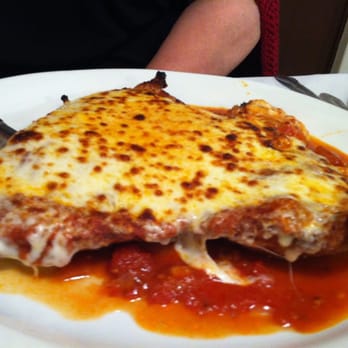 Ortobello Restaurant - Chicken Parmesan looks like a delectable pizza! - Italian Near Me - Brooklyn, New York