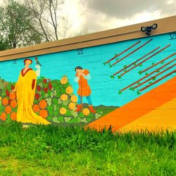 Back Door Pottery - West side mural