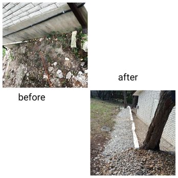 A McBride's Tree Service - Gravel and retaining wall - Tree Services Near Me - Austin, Texas