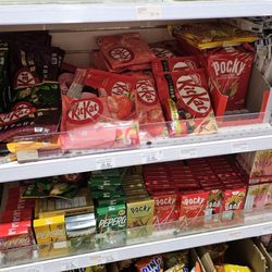 New Asia Supermarket - Interesting flavored kit-kat and small selection of pocky