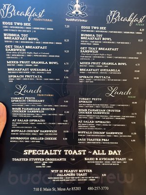 Menu photo 6 Buddha’s Brew Coffee Cafe Mesa, AZ