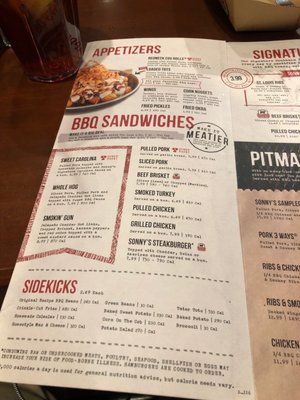 Menu photo 5 Sonny's BBQ Corbin, KY