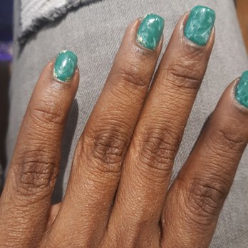 M. Vince' Nail Spa - Marble nails w/ gold foil *by Tiffany - Nail Salons Near Me - Fort Wayne, Indiana
