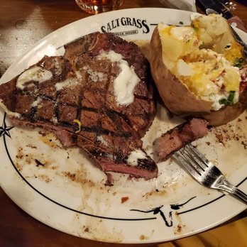 Saltgrass Steak House - Porterhouse with garlic butter. I've had better - Steakhouses Near Me - Westminster, Colorado Saltgrass Steak House - Porterhouse with garlic butter. I've had better - Steakhouses Near Me - Westminster, Colorado