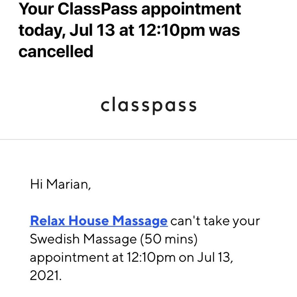 Business canceled my 12:10 PM appointment at 9:43 AM, with less than 3 hours notice! Business canceled my 12:10 PM appointment at 9:43 AM, with less than 3 hours notice!