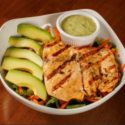 Avocado salmon salad