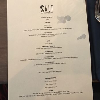 Salt on Mass - Menu - Seafood Near Me - Indianapolis, Indiana Salt on Mass - Menu - Seafood Near Me - Indianapolis, Indiana