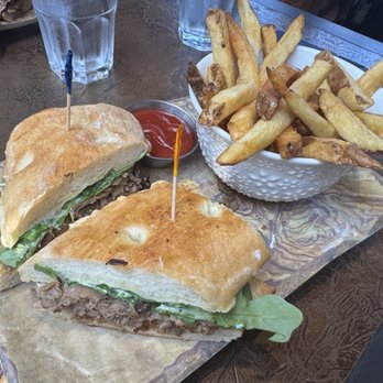 The Brock House - Prime Rib Sandwich with Fries - Steakhouses Near Me - Whitby, Ontario The Brock House - Prime Rib Sandwich with Fries - Steakhouses Near Me - Whitby, Ontario