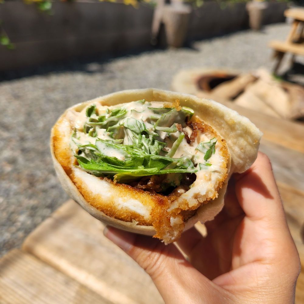 Hayfields - Chicken cutlet wrap with arugula - Coffee & Tea Near Me - North Salem, New York