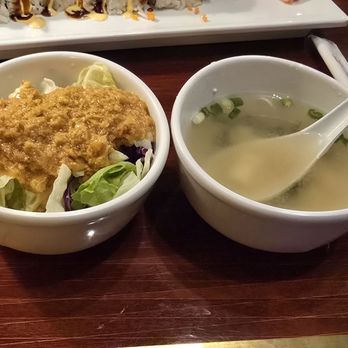 Sushi Valley - Miso soup and salad - Sushi Bars Near Me - Oro Valley, Arizona Sushi Valley - Miso soup and salad - Sushi Bars Near Me - Oro Valley, Arizona