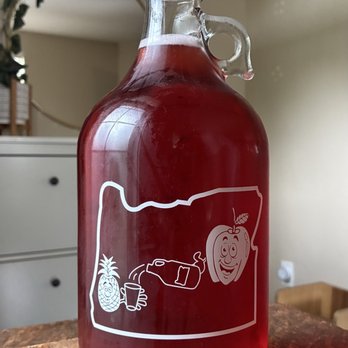 185th Produce - Hibiscus booch in a growler, yum! - Fruits & Veggies Near Me - Aloha, Oregon