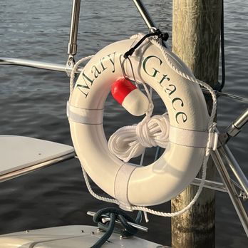 Fresh Coast Sailing - Life Saver Ring with Boat Name - Sailing Near Me - South Haven, Michigan