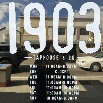 1903 Taphouse - Hours and days they are open. - Beer Bar Near Me - Bishop, California 1903 Taphouse - Hours and days they are open. - Beer Bar Near Me - Bishop, California
