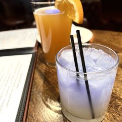 Char Steakhouse and Bar - Sips: (Lychee-Coconut Something/ Hubs' Blue M.)
