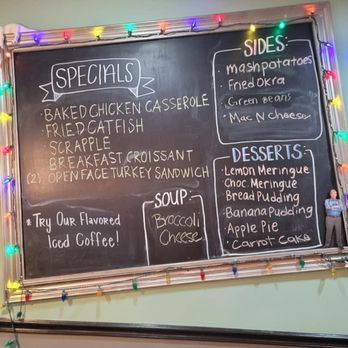 The Cockeyed Rooster - Hand Written Specials Board - Breakfast & Brunch Near Me - Smithfield, Virginia