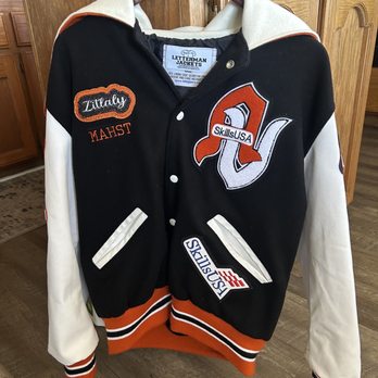 We Got Em Tees - letterman jacket - Screen Printing/T-Shirt Printing Near Me - Apple Valley, California We Got Em Tees - letterman jacket - Screen Printing/T-Shirt Printing Near Me - Apple Valley, California