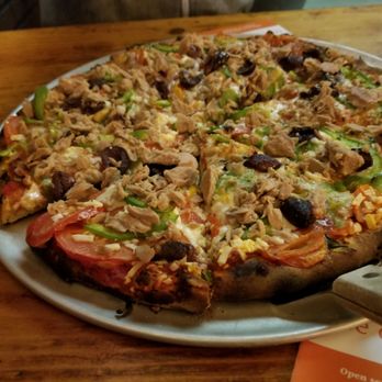 The Firewood Café - Tuna Pizza : Yes it does exist!!! - Pizza Near Me - Vancouver, British Columbia The Firewood Café - Tuna Pizza : Yes it does exist!!! - Pizza Near Me - Vancouver, British Columbia