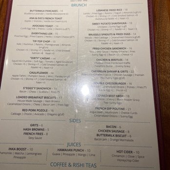 Unconventional Diner - Menu - Breakfast & Brunch Near Me - Washington, DC, District of Columbia