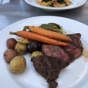 Cafe Orleans - Steak and potatoes with chimichurri sauce as of 10/2019 - Cajun/Creole Near Me - Anaheim, California