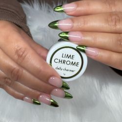 Gel X Chrome French