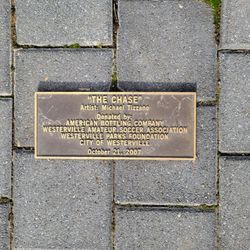 The Chase Sculpture - Plaque