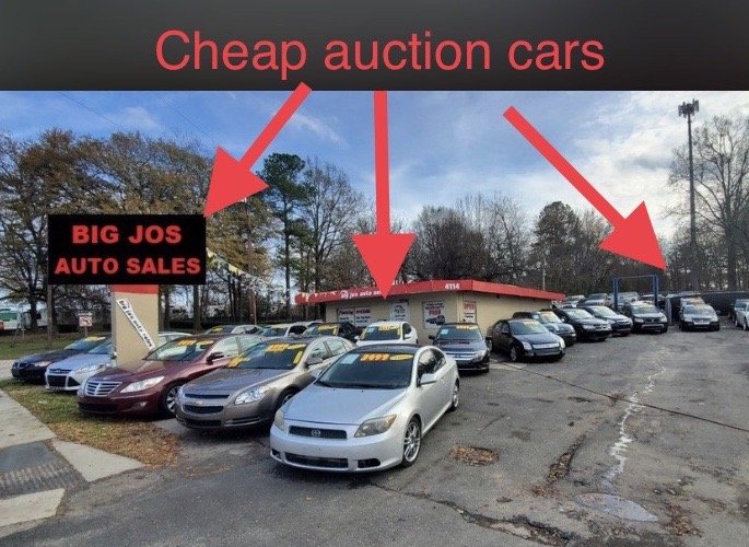 BIG JO’S AUTO SALES Updated August 2024 4114 New Bern Ave, Raleigh