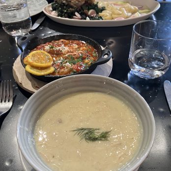 Nikos - Delicious soup, shrimp, and sausage special - Greek Near Me - Durham, North Carolina