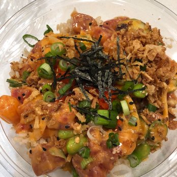 Pokeworks - Spicy Ahi Poke Bowl- Regular (2 Proteins) - Poke Near Me - Atlanta, Georgia