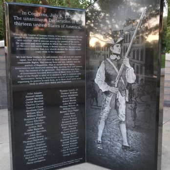 Veterans Memorial Park - The unanimous Declaration of the thirteen united States of America - Landmarks & Historical Buildings Near Me - Wichita, Kansas