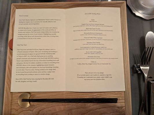 Menu photo 1 HOUSE Brooklyn Brooklyn, NY Menu photo 1 HOUSE Brooklyn Brooklyn, NY