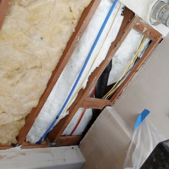 Factotum Builders Pro - New Insulation Installed Next the Finished with Texture 3/4 - Drywall Installation & Repair Near Me Factotum Builders Pro - New Insulation Installed Next the Finished with Texture 3/4 - Drywall Installation & Repair Near Me